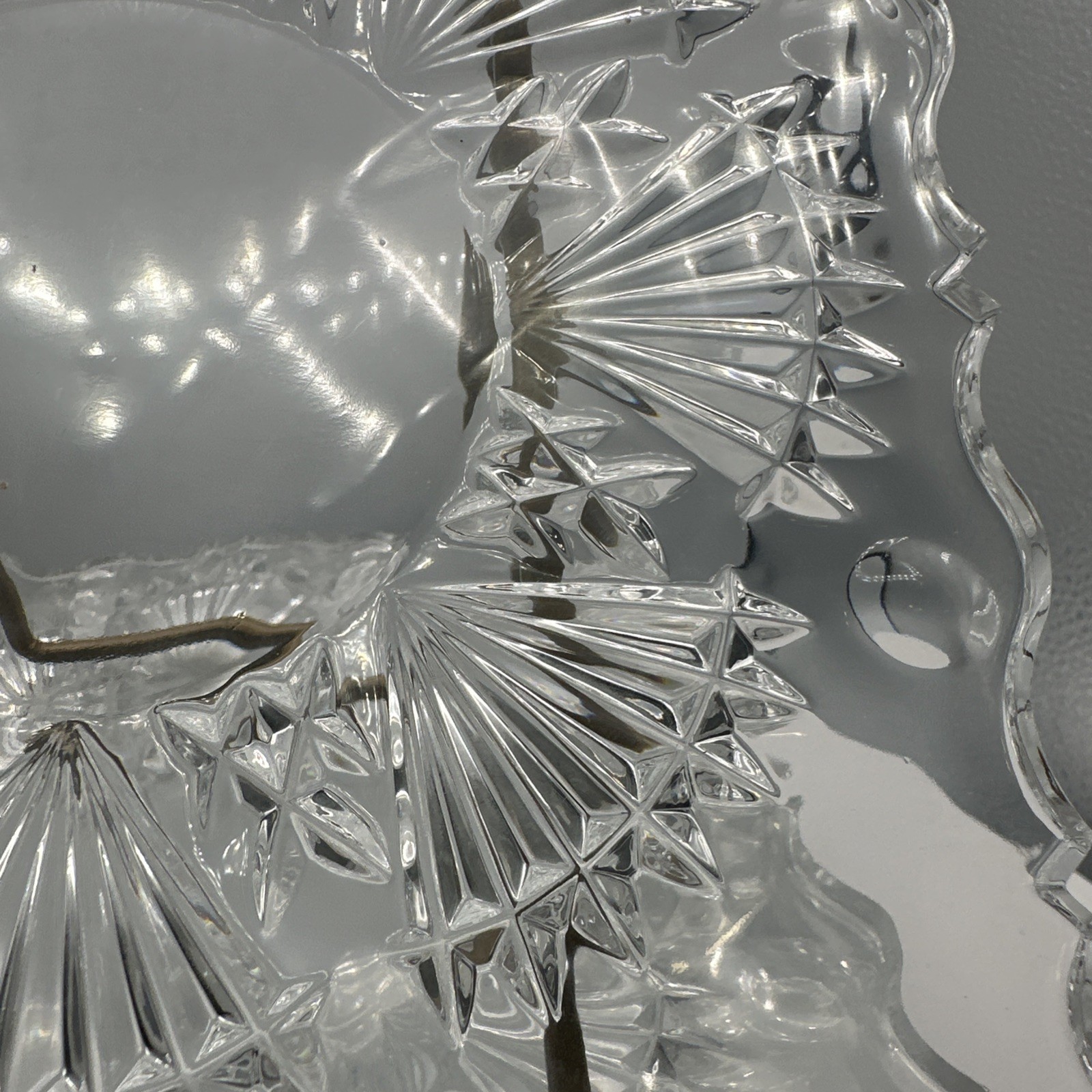 Shannon Crystal 7" Square Dessert Plate Godinger Freedom Pattern Set of 12 #2962