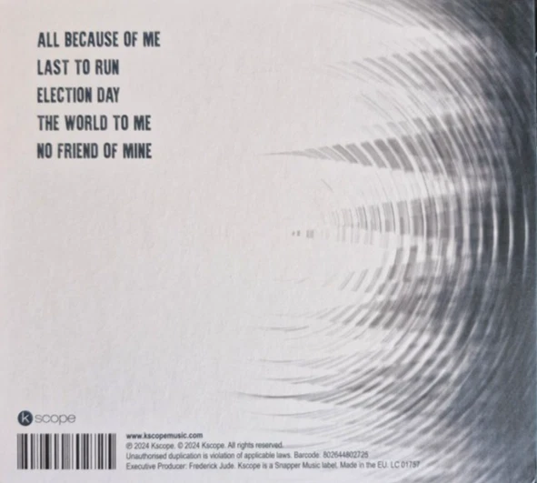 The Pineapple Thief - Last To Run 2024 5 Track EP CD in Digipak *New and Sealed* - Image 2 of 3