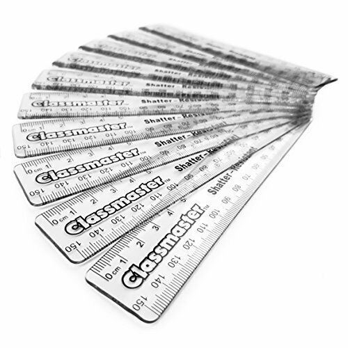 Classmaster Transparent 15cm Shatterproof Plastic Ruler