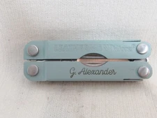 Arctic Blue Leatherman Micra Multi-Tool  Inscribed Handle