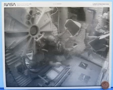 NASA Press PHOTO STS-51a Space Shuttle Discovery HAUCK ALLEN Deploy Sunshades