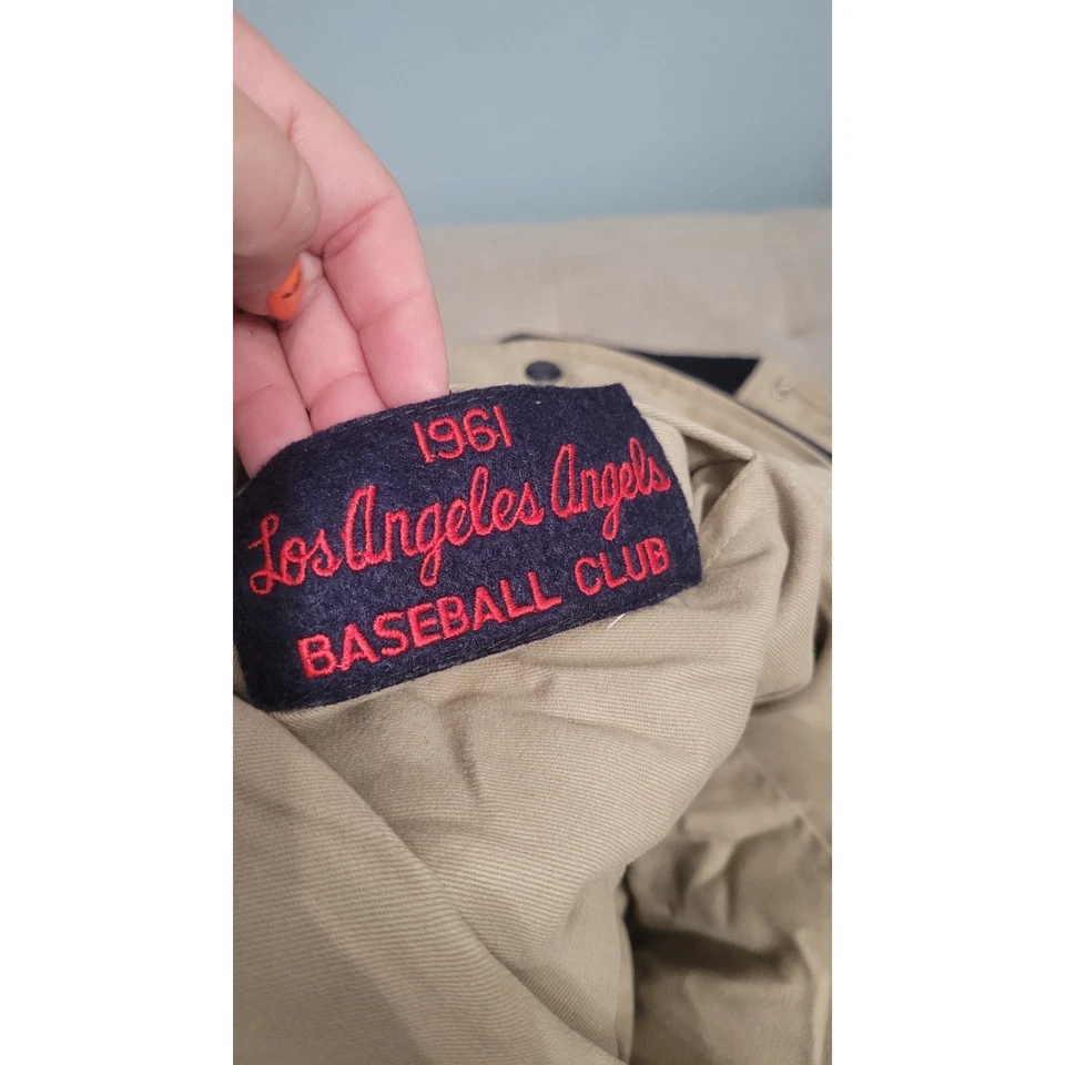 Mitchell & Ness Cooperstown 1961 Los Angeles Angels Reversible Wool Varsity... - Image 3 of 4