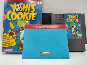 Yoshi's Cookie (NES, 1993) VGC w/ Manual + Case Protector Cleaned & Tested READ!