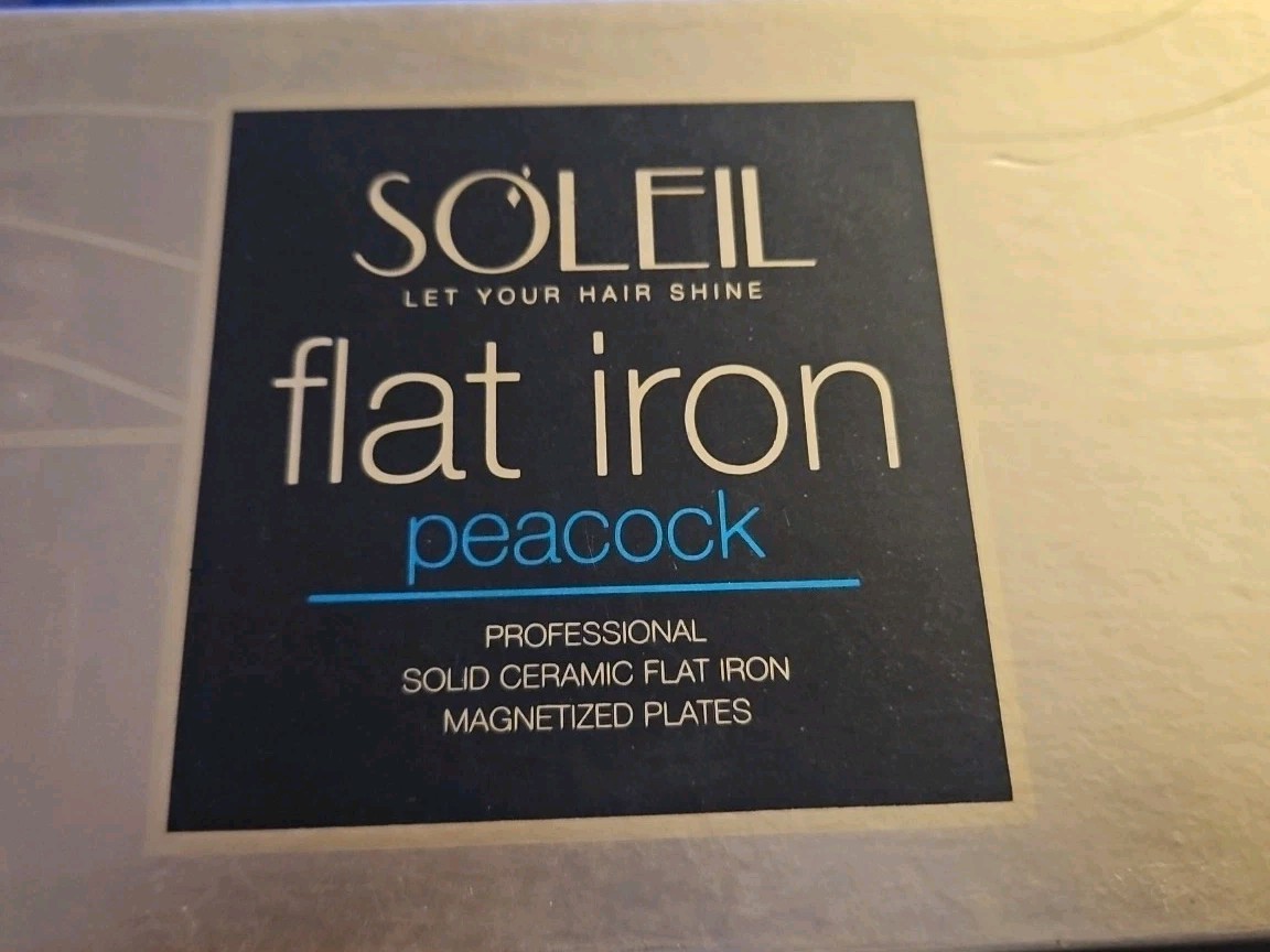 Soleil Professional Solid Ceramic Flat Iron Peacock Design | eBay
