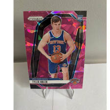 2024-25 Panini Prizm Tyler Kolek New York Knicks Pink Ice Prizm Rookie #225