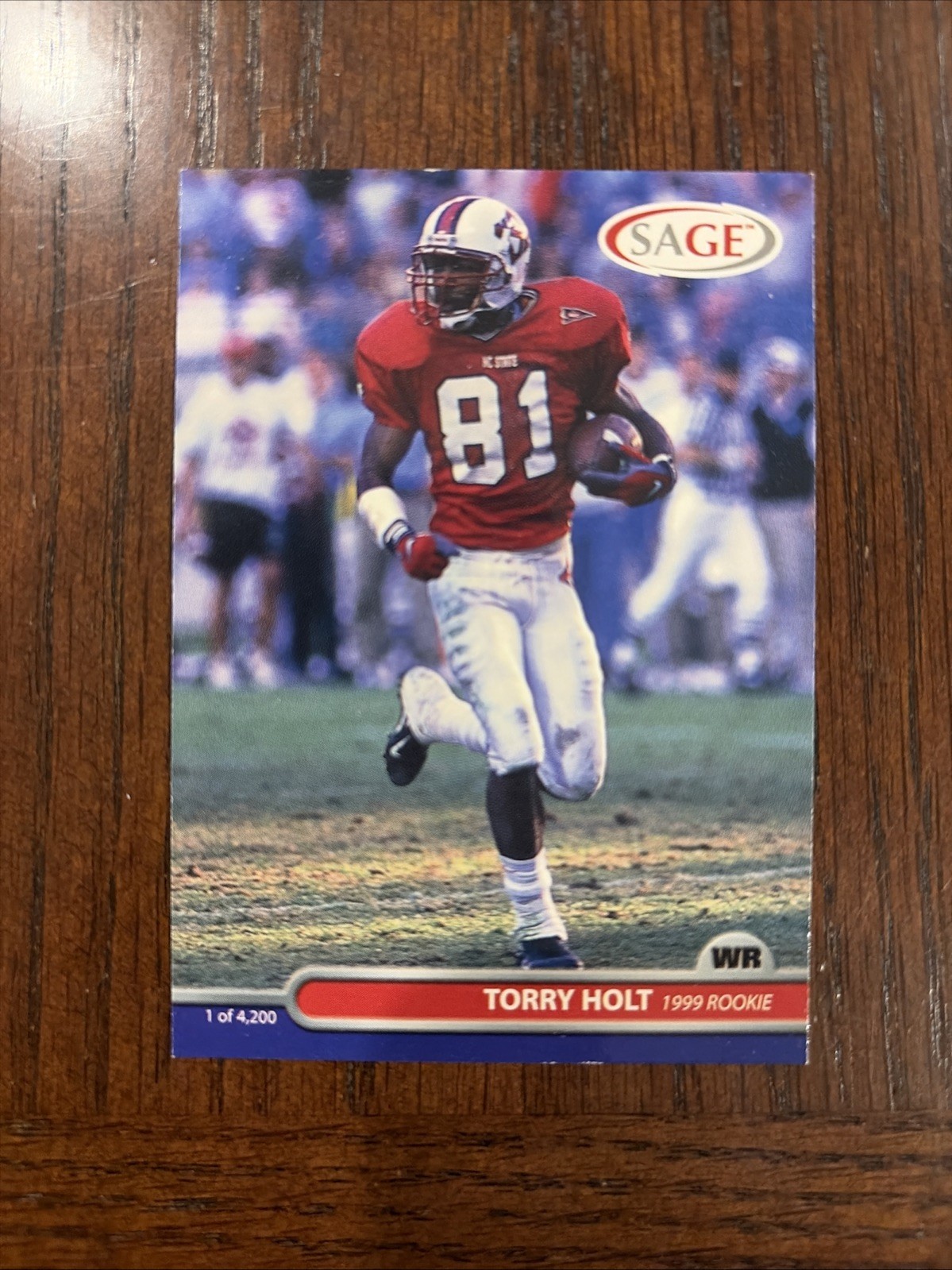 1999 SAGE /4200 Torry Holt #21 Rookie RC