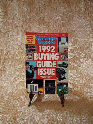 #ad 1992 Consumer Reports Buying Guide Issue Paperback Product Ratings Book Vtg $11.99