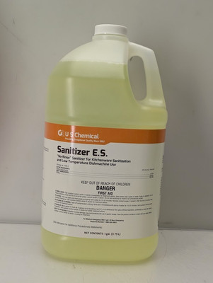 Sanitizer E.S. ''No-Rinse'' Kitchenware Sanitization & Low Temp Dish machine Use