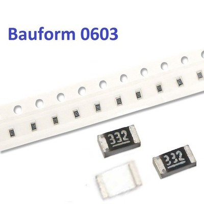 SMD Widerstände Bauform 0603 ±1% 1/10W über 249 Werte wählbar 0,1W Resistors