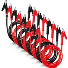 8 Pcs 14 Gauge Jumper Wires Alligator Clips to Alligator Clip Electrical Test...