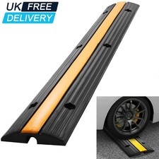 Heavy Duty Rubber Cable Protector Ramp 1-Channel Hose Ramp Floor Tidy Bumper UK