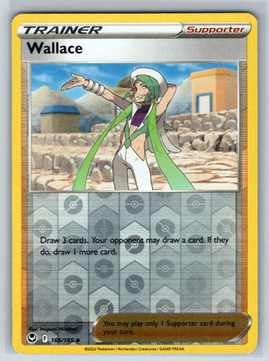 Wallace Reverse Holo Uncommon SWSH12: Silver Tempest 166/195 NM