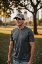 Under Armour S/M UA Blitzing Hat Baseball Gray Breathable Stretch Fit.