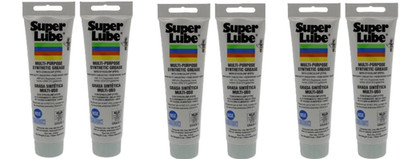 Super Lube-21030 Synthetic Multi-Purpose Grease, 3oz Synthetic Lubricant 6 PACK