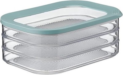 Mepal Modula Vorratsbehälter Wurstwaren 3-lagig 3x550ml Nordic Green