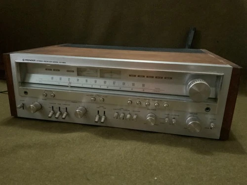 Pioneer SX-850 Stereo Receiver Vintage Silver Face Wood Case