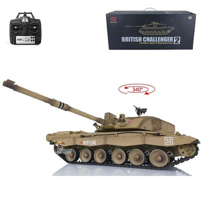1/16 Scale 2.4G Henglong 7.0 Plastic Ver Challenger II RTR RC Tank Model 3908