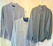 3 Nautica Men Shirts, Size XL, Collared, Button Down