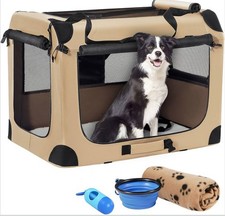 Petprsco Portable Dog Crate   Collapsible Travel Crate 32   23   23  