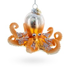Octopus Blown Glass Ornament
