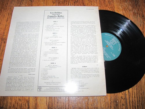 LEO DELIBES - COPPELIA BALLET - BOLSHOI THEATER ORCHESTRA - MHS DOUBLE LP - Picture 2 of 2