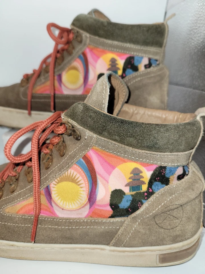 The Inkkas Cómodas Botas de Camping Botas de Cuero Talla 11 Únicas Estilo Boho  Foto 3 de 4