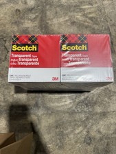 3M SCOTCH 600 TRANSPARENT TAPE 1" X 2592" 12 PACK