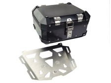 Topcase Alluminio 22Litri Quad ATV Universale con Piastra Acciaio Inox
