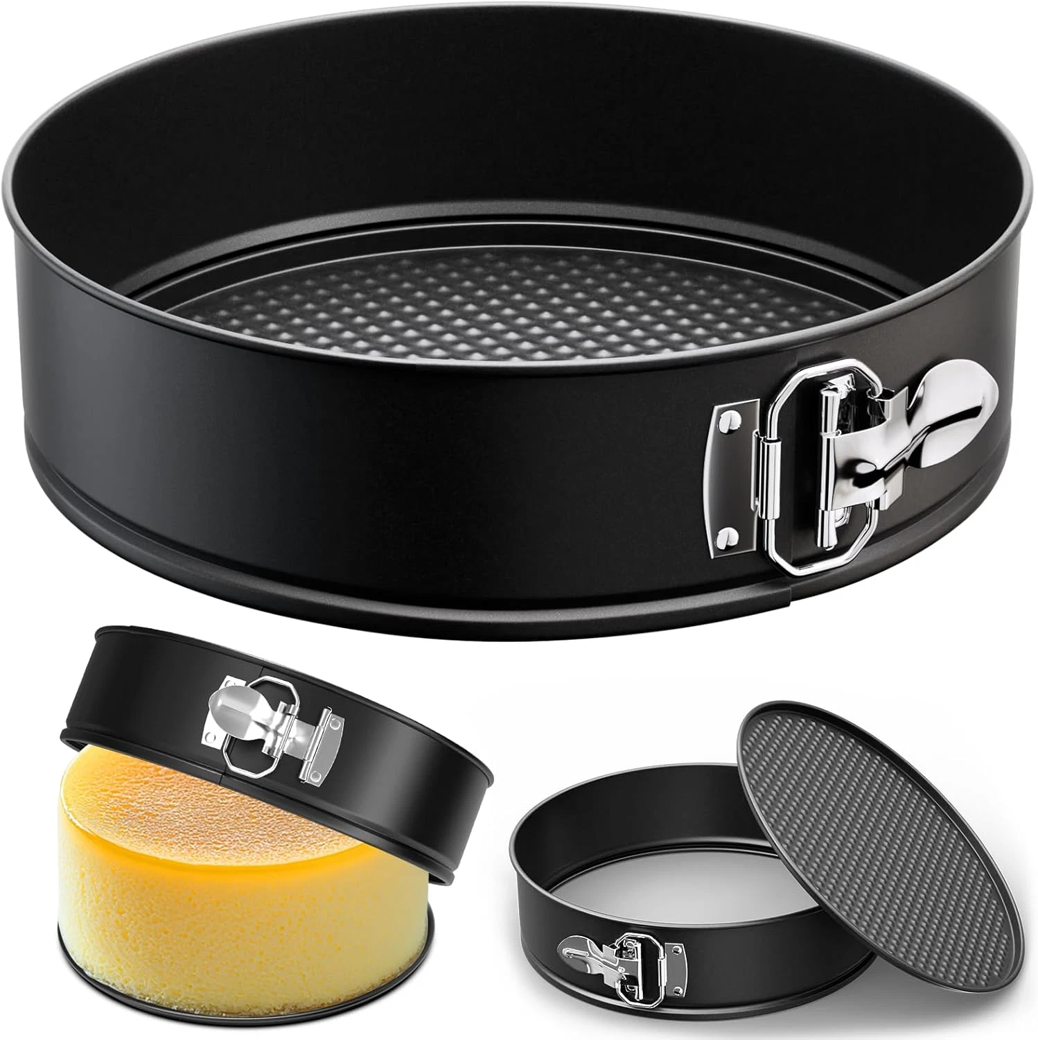10 Inch Springform Pan with Removable Bottom, Non-Stick round Spring Form Cake M
Opens in a new wind