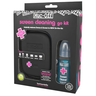 Muc-Off Antimicrobial Screen Display Disinfect Cleaner Kit iPhone Tablets Camera