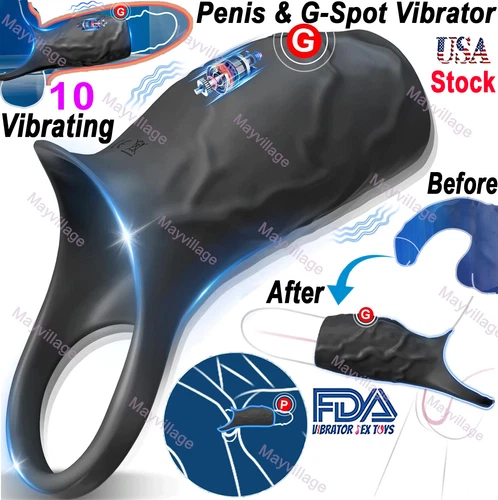 MALE-Electric-Penis-Enlarger-Stretcher Sleeve-Penis-Extender-Girth-Enhancer US - Picture 12 of 13