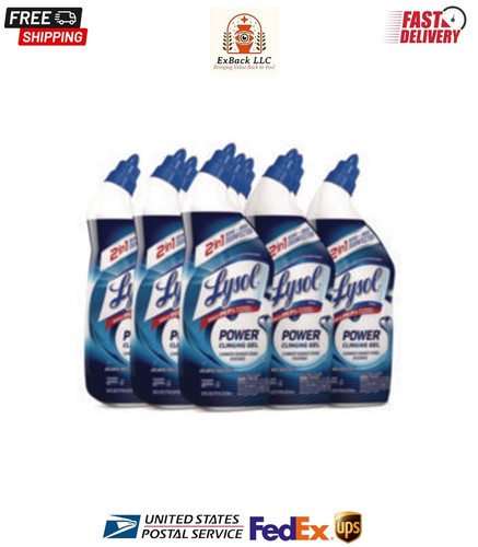 Lysol Toilet Bowl Cleaner Gel, Atlantic Fresh, 24 oz. Pack of 9