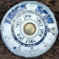 Vintage Ultra Sports Inc white TRICK SPIN Flying Disc Ball Bearing Frisbee 1987