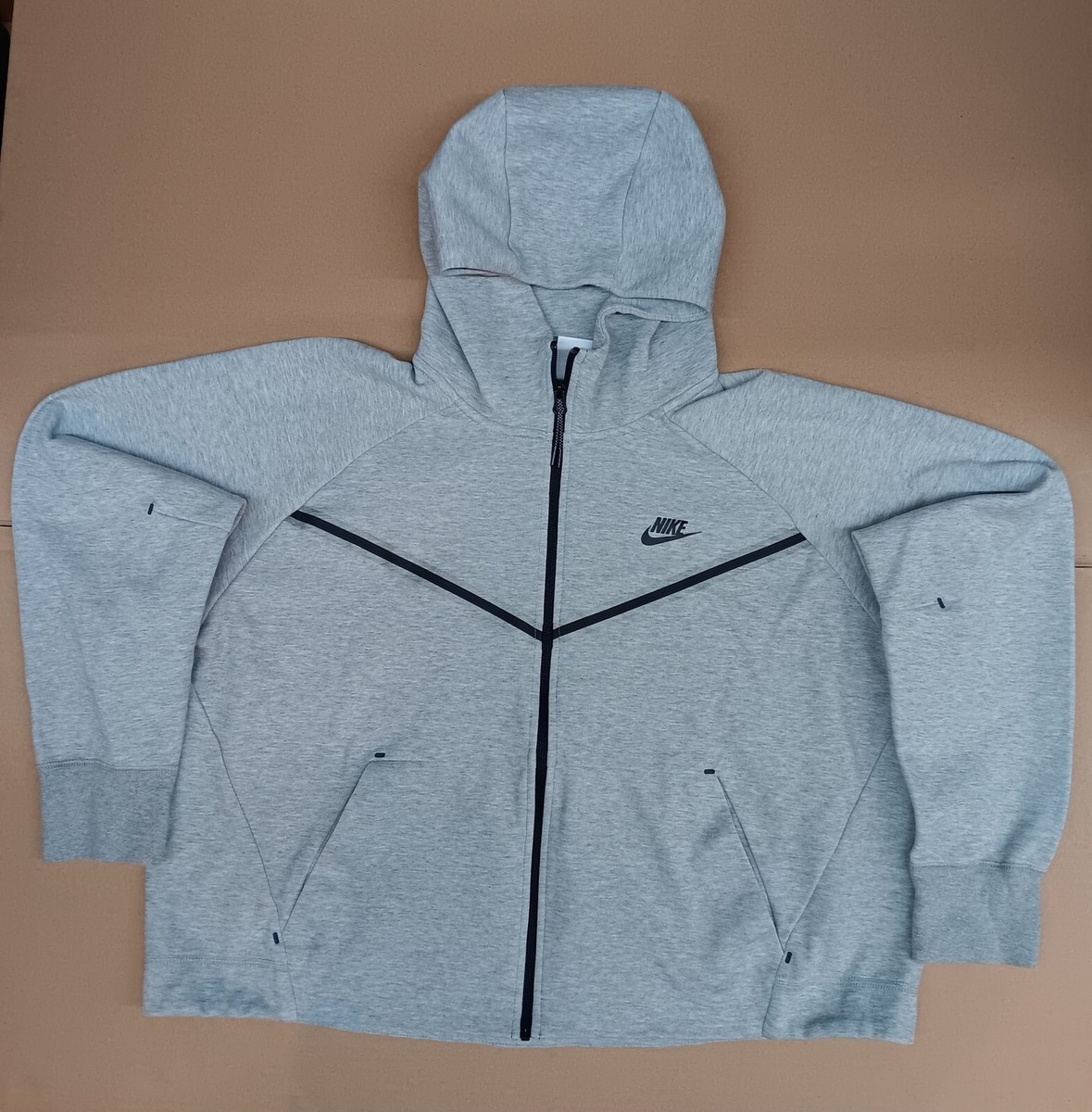 Nike Sportswear Tech Fleece Windrunner Womens Hoodie- Gray- Size