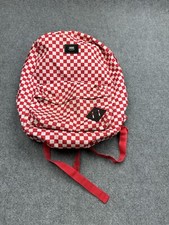 Vans Back Pack Checkered Back Pack Red White 