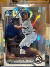 2022 Bowman Chrome 1st FIDEL MONTERO! Lava! #'d/399! Mint! Yankees! 🔥⚾️ 