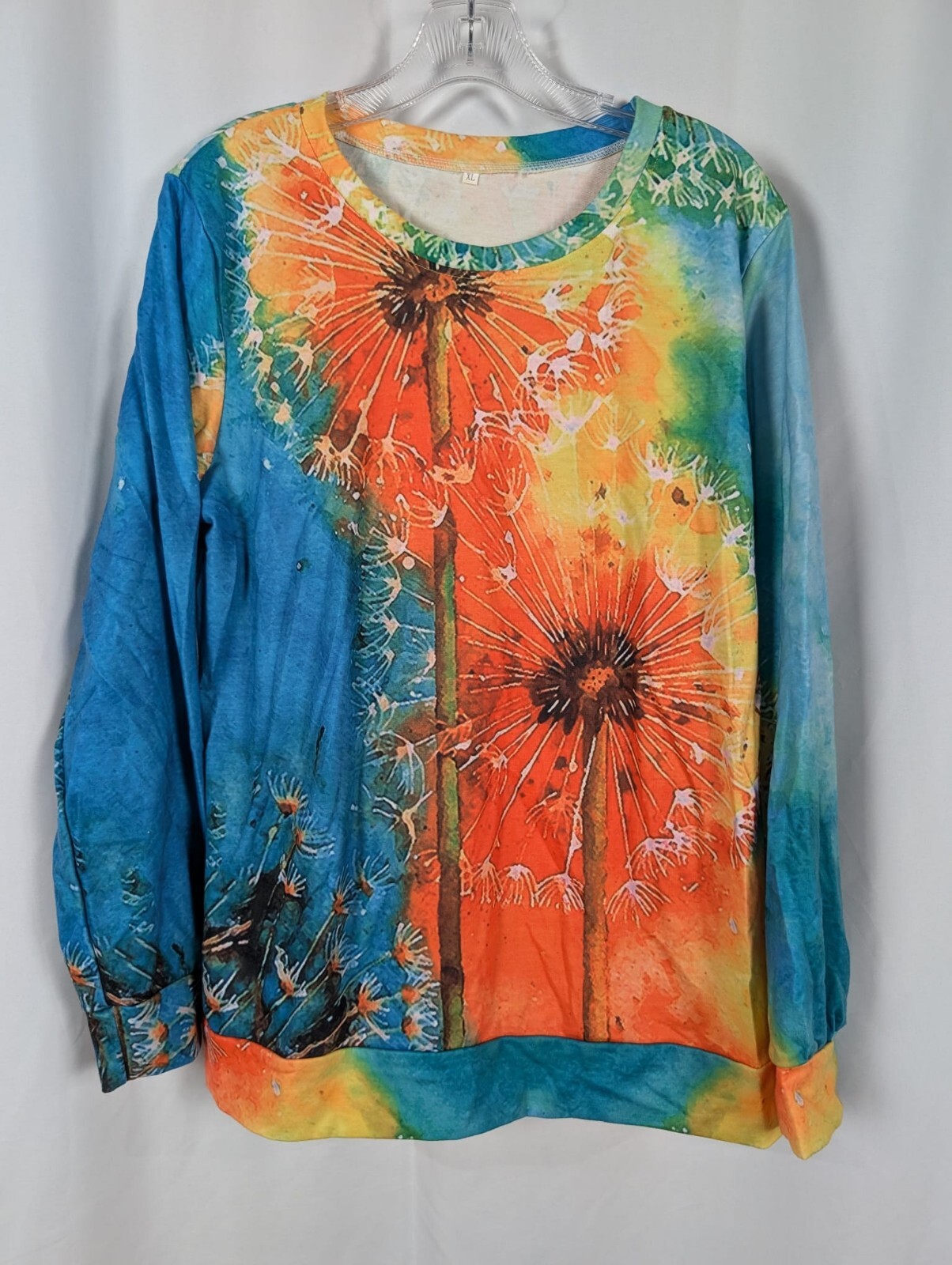 Multi-Colored Dandelion Longsleeve Thin Sweatshir… - image 1