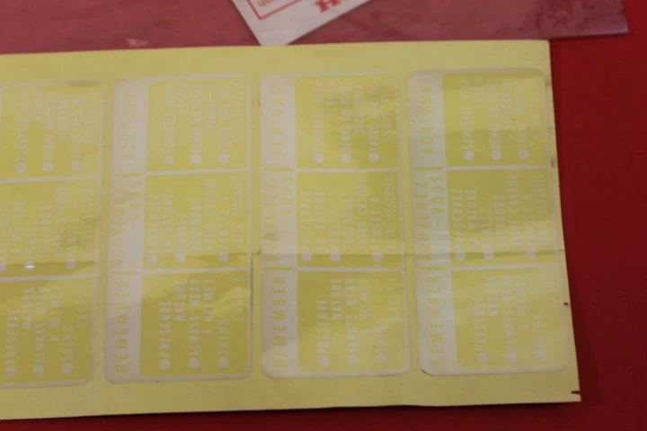 Honda CB125 CB400 CB400F CX500 CB550 CB650 CB750A CB750F GL1000 tank label X 7 - Image 2 of 4