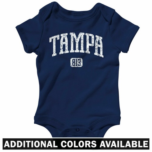 Tampa 813 One Piece Bay Devil Rays Fl Baby Infant Creeper Romper Nb To 24m Ebay
