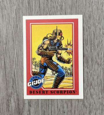 #ad 1991 Impel G.I. Joe Desert Scorpion #130 $1.04