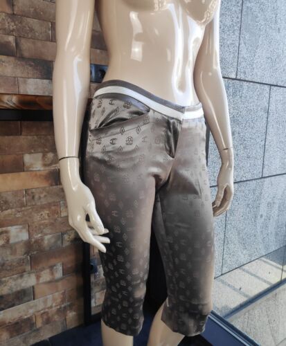 Roberto Cavalli - Just Cavalli Authentic Cropped Pants with Logo Unworn 42 IT - Picture 4 of 22