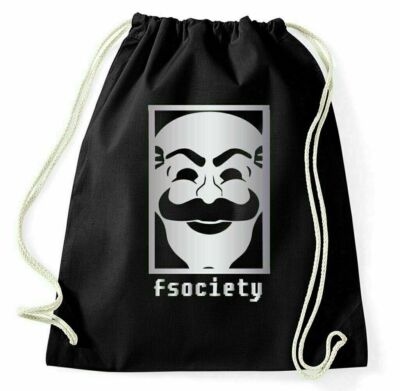 FSociety Turnbeutel Mr Robot Logo Evil Corp Hacker Sportbeutel Fuck Society