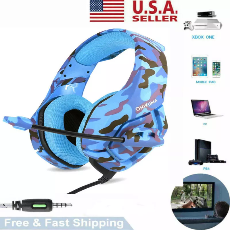 Onikuma k1 stereo bass surround gaming headset 2024 for ps4 new xbox one pc with mic