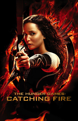AA4953 The Hunger Games Catching Fire Film 2013 Red Movie Poster 11x17