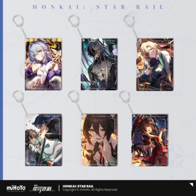 miHoYo Honkai: Star Rail Keychain Robin Boothill Aventurine Sparkle Official