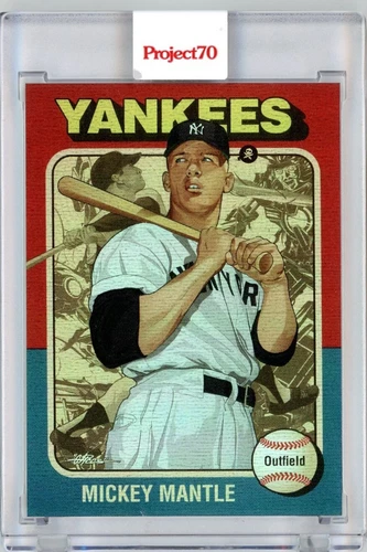2021 TOPPS PROJECT 70 - MICKEY MANTLE BY QUICCS - FOIL 01/70 #371 FIRST ONE!