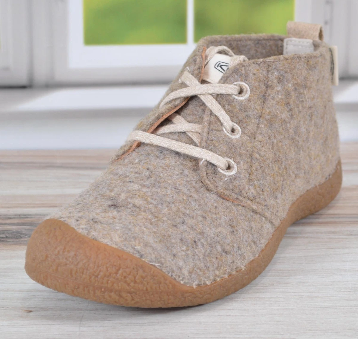New KEEN Women s MOSEY CHUKKA Wool Felt Ankle Boots Shoes Size 10.5 TAUPE BIRCH