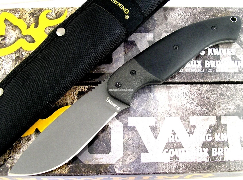 Cuchillo Browning DISCONTINUADO Vortex Titanio Hoja Fija 8.7/3.7 Fibra de Carbono G10 Foto 2 de 4