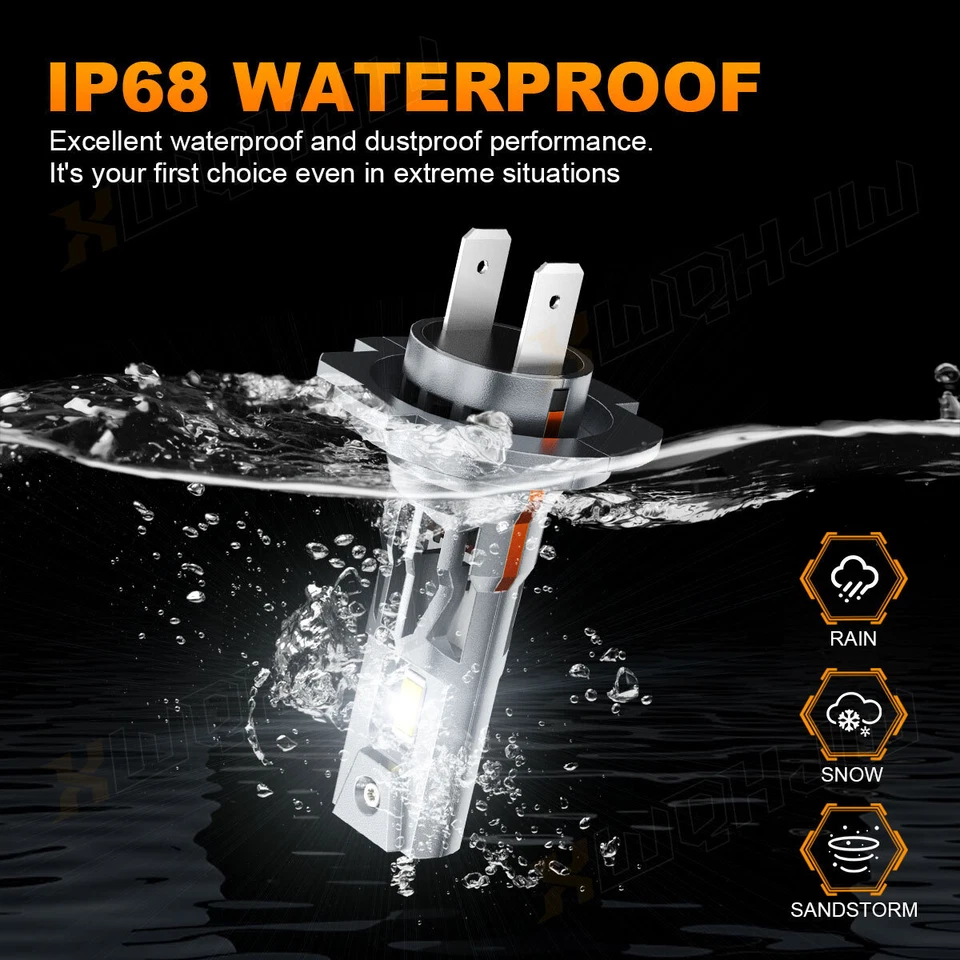 Kit de faros LED XWQHJW H7 6000K para Mercedes-Benz C350 CLK550 CLS550 C250 bombilla Foto 3 de 4