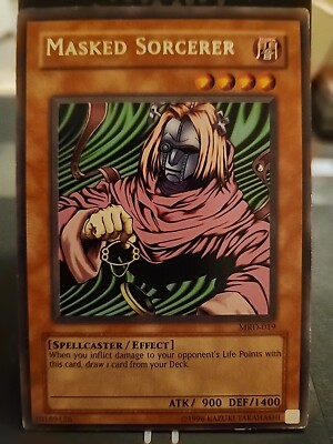 Masked Sorcerer - Rare Foil - Yugioh Dark Monster - Vintage | eBay